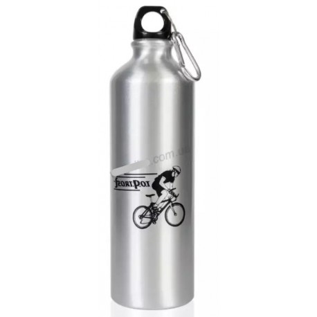 Фляга алюминиевая бутылка 0,75 л обьем серебристая