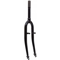 Вилка 28" Жорстка Сталь 1-1/8 rod-220 різьб. v-br чорний