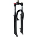 Вилка 24" Амортизаційна з локаутом disc/v-br ST 1-1/8 безрізьбова шток-260мм travel-100мм під ексцентрик чорний FSD LJ-641 (стал