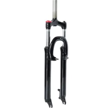 Вилка 29" Амортизаційна з локаутом disc/v-br ST 1-1/8 безрізьбова шток-260мм travel-100мм під ексцентрик чорний FSD LJ-641 (стал