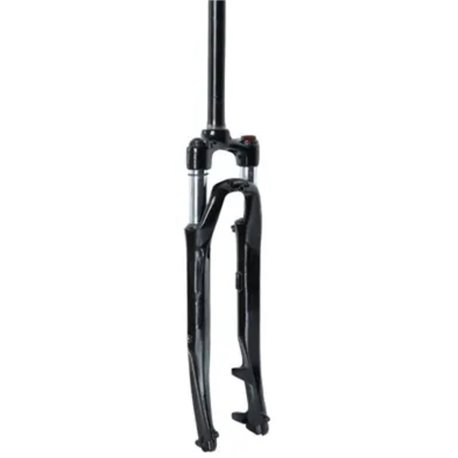 Вилка 28" Амортизаційна з локаутом AL 1-1/8 шток-260mm безрізьбова travel-45мм disc чорний FSD LJ746