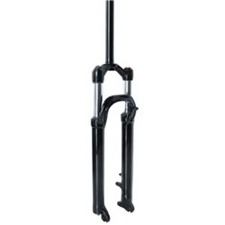 Вилка 26" Амортизаційна з локаутом повітряна система AL 1-1/8 шток-260мм безрізьбова travel-115мм disc під ексцентрик чорний LJ 