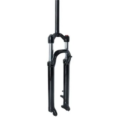 Вилка 26" Амортизаційна з локаутом повітряна система AL 1-1/8 шток-260мм безрізьбова travel-115мм disc під ексцентрик чорний LJ 