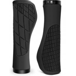 Грипсы ручки с синимиLock замками анатомические 130 мм с заглушками в руль