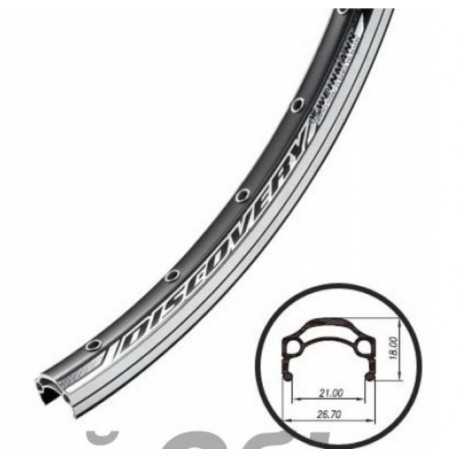 Weinmann Турист 28", 32 спиц, Двойной, черный с проточкой, высота: 18мм, ширина 26,4мм  (см. каталог)