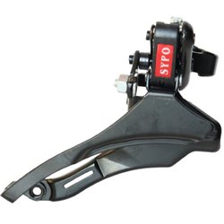 Перемикач перед. нижній хомут в/тяга  max-42T під трубу 28,6мм чорний SYPO YD-Q50