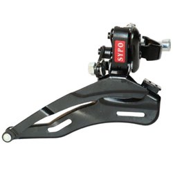 Перемикач перед. нижній хомут в/тяга  max-48T под трубу 31,8мм чорний SYPO YD-Q40