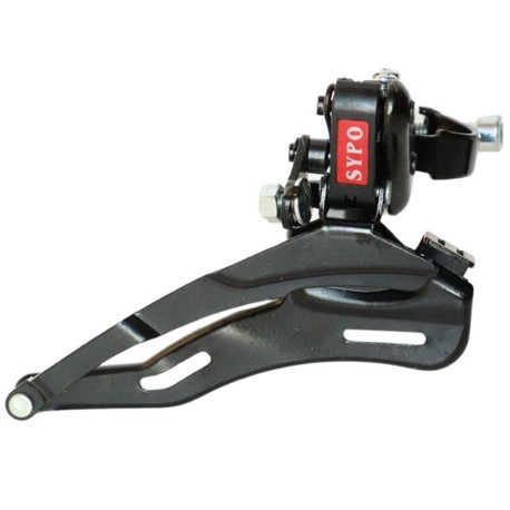 Перемикач перед. нижній хомут в/тяга  max-48T под трубу 31,8мм чорний SYPO YD-Q40