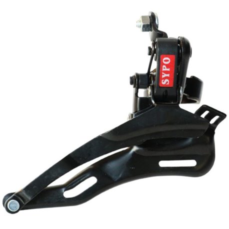 Перемикач перед. нижній хомут н/тяга  max-48T под трубу 31,8мм чорний SYPO YD-Q40