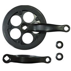 Шатун ST L127мм 32T під квадрат чорний HX HX-E-AM046 с Pl защитой