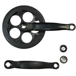 Шатун ST L152мм 32T під квадрат чорний HX HX-E-AM046 с Pl защитой