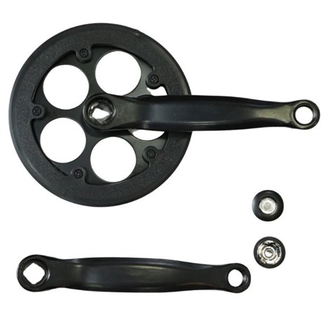 Шатун ST L152мм 32T під квадрат чорний HX HX-E-AM046 с Pl защитой