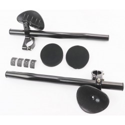 Руль лежак 22,2/25,4/31,8x340мм, регулируемый, алюминиевый, черный Китай