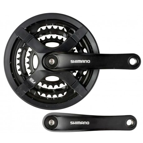 Шатун AL L170мм 28-38-48Т під квадрат чорний SHIMANO FC-TY501-2
