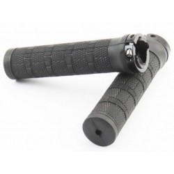 Рукоятки руля 130мм с зажимом Lock к-кт, черные Китай