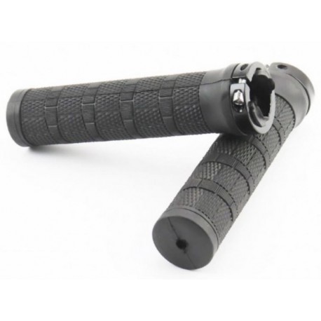 Рукоятки руля 130мм с зажимом Lock к-кт, черные Китай