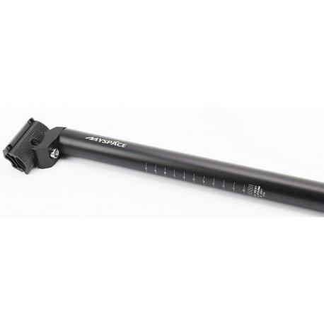 Труба сидіння MTB 30,4x350мм, алюмінієва, чорна MYSPACE Китай