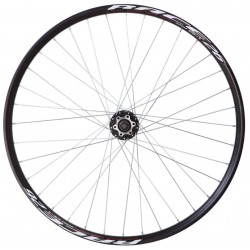 Колесо переднее VLT 26" AL под гайку под дисковый под V-brake черный.