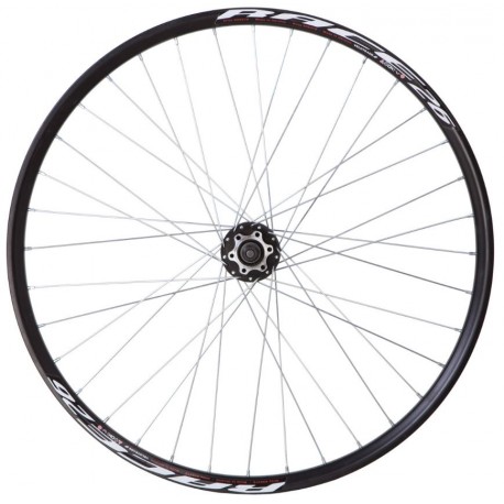 Колесо переднее VLT 26" AL под гайку под дисковый под V-brake черный.