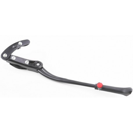 Подножка боковая задняя телескопическая для 26"- 29", с изменяемым углом крепления, алюминиевая, чёрная HS-020В Китай