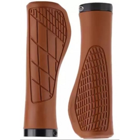 Ручки на руль «MTB эргономичные» с зажимом, 132мм, черные