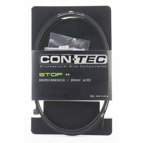 Трос тормозной 1800мм с концевиком, нержавейка, тефлоновое покрытие, чёрный Slick Stainless with Teflon CP-B4 CON-TEC