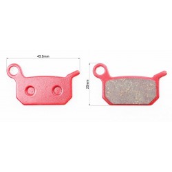 Гальмівні колодки Disk-brake (Formula 4Racing/B4, 4-piston O2, 2-piston B4), червоні YL-1017 Andson