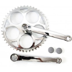 Шатун ST L165мм 46T под квадрат серебристый