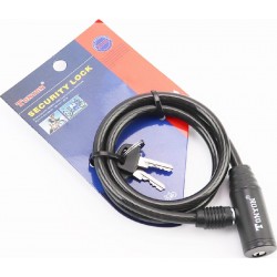 Замок протиугінний тросовий 800х8мм під ключ, TY414 Tonyon