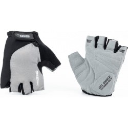 Перчатки без пальців XL з гелевими вставками під долоню, чорно-сірі SBG-1457 SPELLI