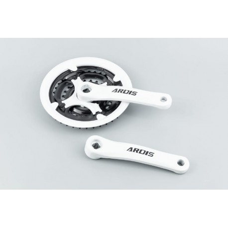 Шатуны "квадрат" 152мм, 42.34.24Т MTB, алюминиевые, белые ARDIS Китай