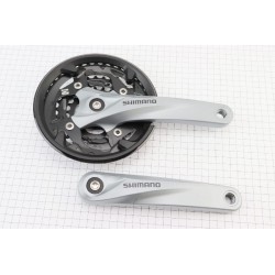 УЦІНКА вело Шатуни "квадрат" 175мм, 40.30.22T MTB, алюмінієві, сіро-чорні ACERA FC-M3000 (подряпини див. фото) SHIMANO