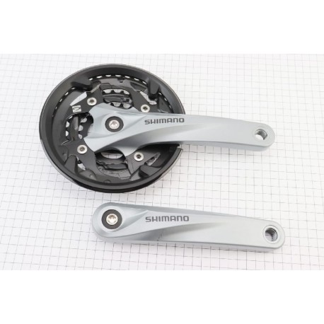 УЦІНКА вело Шатуни "квадрат" 175мм, 40.30.22T MTB, алюмінієві, сіро-чорні ACERA FC-M3000 (подряпини див. фото) SHIMANO