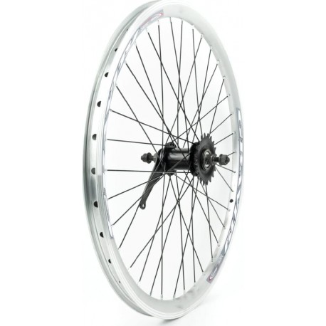Колесо 24" заднее, обод "капля" алюминиевый, втулка ХВЗ червячная 14Gх36H, крепл. гайка, "GRAVITY" Китай