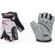 Перчатки дитячі без пальців (4-6 років) з м'якими вставками під долоню, чорно-сіро-рожеві SKG-1553 SPELLI