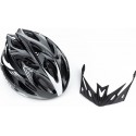 Шолом велосипедний S (50-54 см) знімний козирок, 18 вент. отворів, чорно-сірий AVHM-02 AVANTI