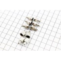 Ковпачок ніпеля з знімачем золотника, сталевий, 10шт. к-кт Китай