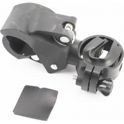 Кріплення ліхтаря на кермо велосипеда, швидкознімне, пластмасове, кріпл. ексцентрик, чорне Китай (409233)