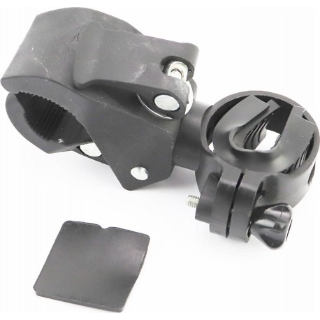 Крепление фонаря на руль велосипеда, быстросъёмное, пластмассовое, крепл. эксцентрик, чёрное Китай