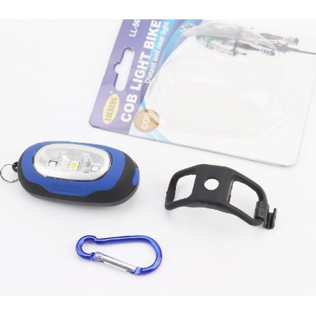 Фонарь универсальный 3 диода, влагозащитный, чёрно-синий LL-5658 (без батареек) Китай