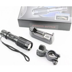 УЦІНКА Ліхтар передній 1 діод 2800 lumen алюмінієвий, Li-ion 3.7V 4200mAh з зарядкою, вологозахисний, чорний BL-1836 (без батаре