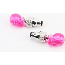 Колпачок ниппеля "череп" 1 диод (красный) к-кт, JY-503Z Китай