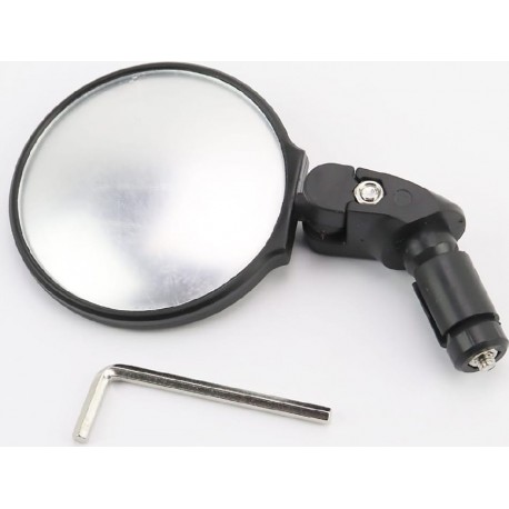 Дзеркало кругле, регульоване, чорне Китай (409945)