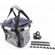 Корзина передняя (сумка), крепл. быстросъёмное на руль, серая Китай