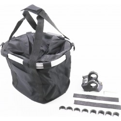 Кошик передній (сумка), кріпл. швидкознімне на кермо, чорний Китай (409969)