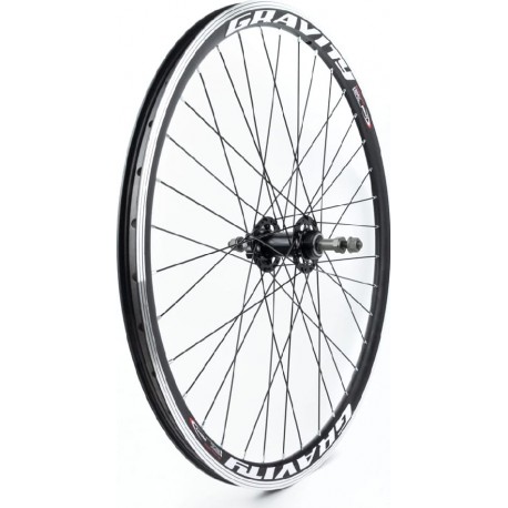 Колесо 26" заднє Disk-brake, обід "крапля" алюмінієвий, втулка 14Gx36H, під вільнобіг, кріпл. гайка, "GRAVITY" Китай