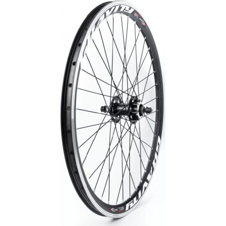 Колесо 24" переднє Disk-brake, обід "крапля" алюмінієвий, втулка 14Gх36H, кріпл. гайка, "GRAVITY" Китай