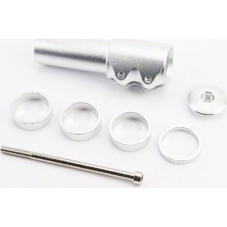 УЦЕНКА вело Удлинитель штока вилки 1-1/8” (28,6 мм)х115мм, алюминиевый, серый (без болтов) Китай