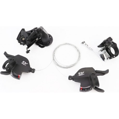 Комплект переключения (групсет) 3x8 скоростей, чёрные A3 L-TWOO