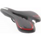 Сиденье MTB 270x155мм, чёрно-серо-красное "GEL" AZ-030 Китай